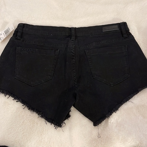 Blank NYC Black Frayed Shorts 26 - Picture 3 of 4